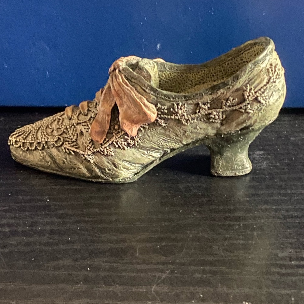 Collectible Cold Cast Porcelain Shoe Figurine